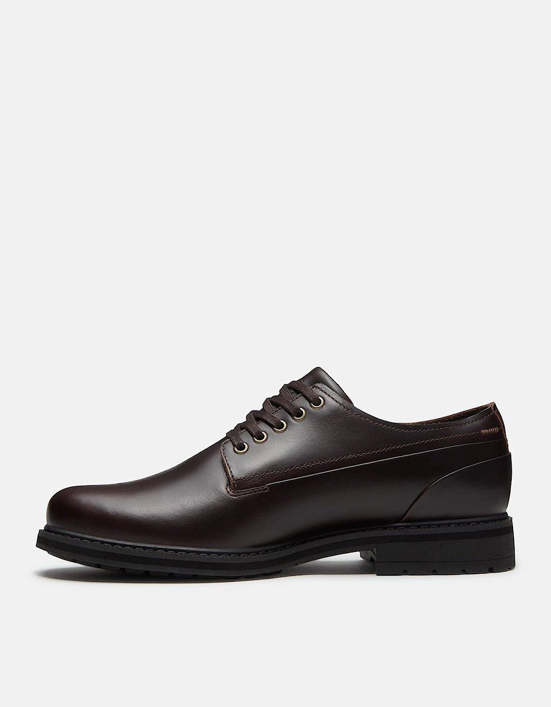 Timberland Stormbucks Mens Full Grain Leather Lace Up Waterproof Shoe - Dark Brown