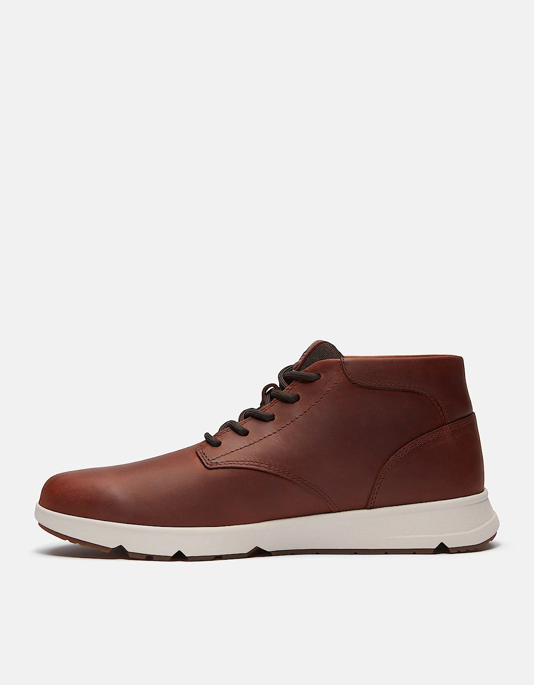 Timberland Parker Street Full Grain Leather Mid Mens Trainers - Rust