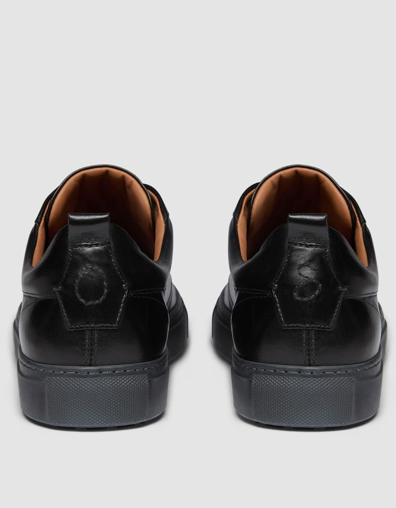 Oliver Sweeney Ermida Mens Hand Finished Calf Leather Trainers - Black