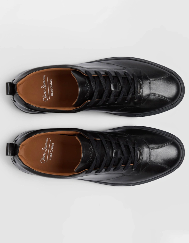 Oliver Sweeney Ermida Mens Hand Finished Calf Leather Trainers - Black