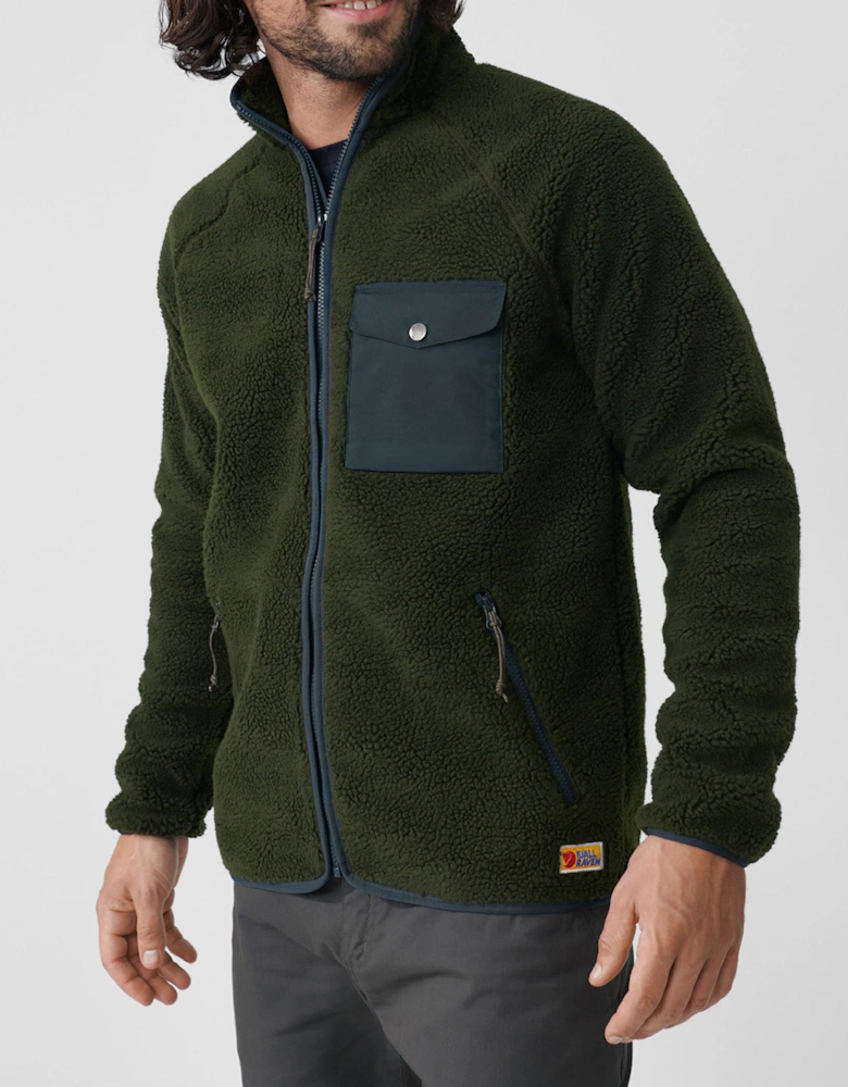 Fjallraven Vardag Pile Mens Fleece - Deep Forest 662