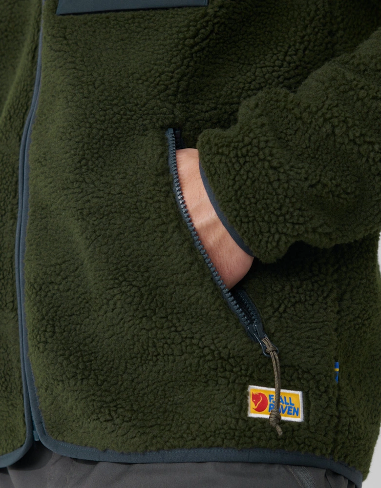 Fjallraven Vardag Pile Mens Fleece - Deep Forest 662