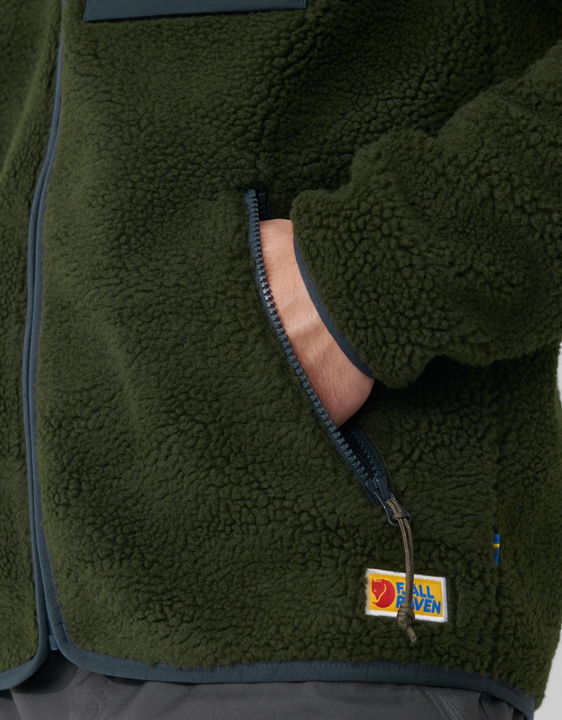 Fjallraven Vardag Pile Mens Fleece - Deep Forest 662
