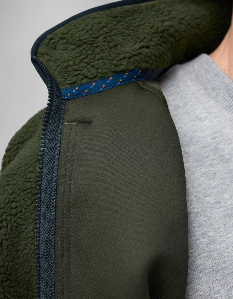 Fjallraven Vardag Pile Mens Fleece - Deep Forest 662