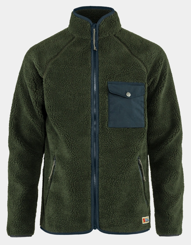 Fjallraven Vardag Pile Mens Fleece - Deep Forest 662