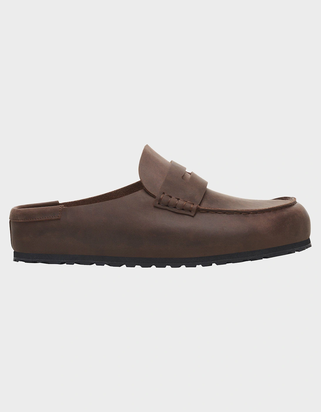 Birkenstock Naples Wrapped Oiled Leather Mens Clogs - Habana