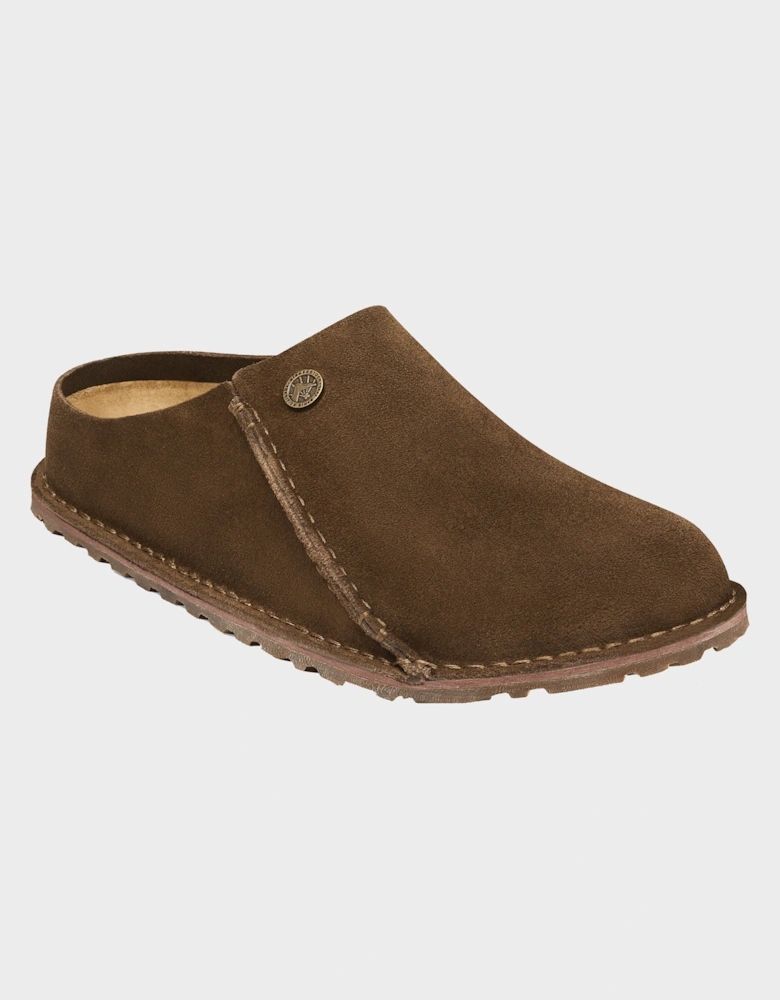 Birkenstock Zermatt Premium Suede Leather Womens Clogs - Carafe
