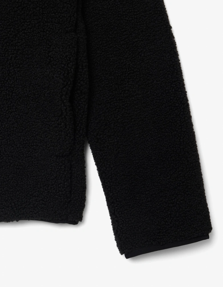 Lacoste Sherpa Fleece Mens Half-Zip Sweatshirt - Black 031