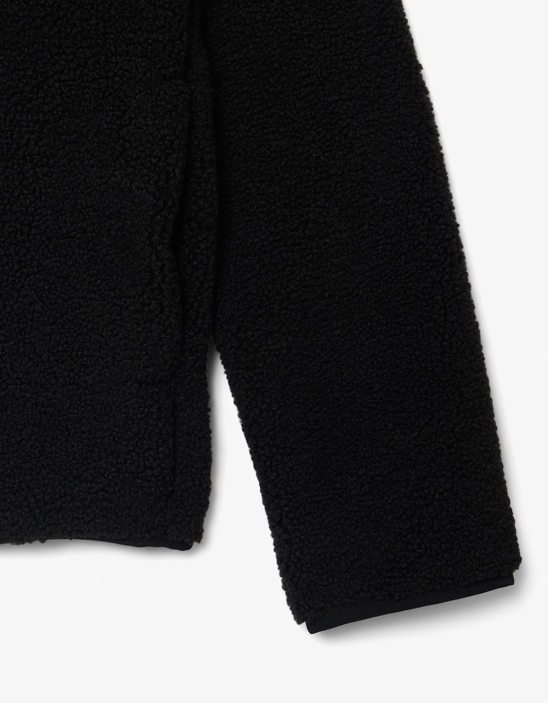 Lacoste Sherpa Fleece Mens Half-Zip Sweatshirt - Black 031