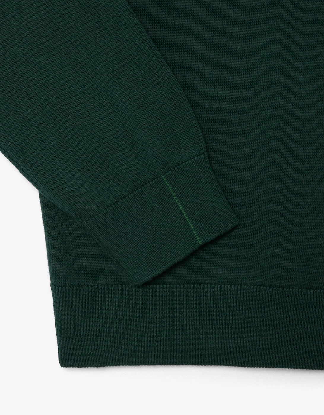 Lacoste Mens Organic Cotton Crew Neck Sweater - Sinople YZP