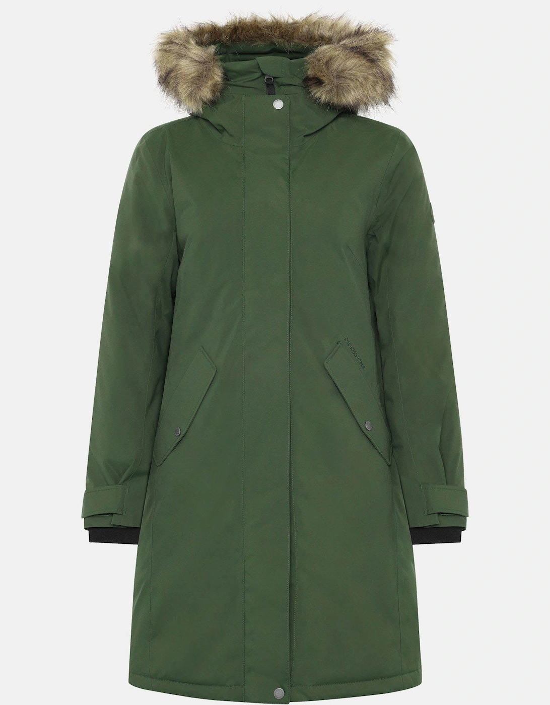 Women's Didriksons Womens Erna Parka 2 - Deep Green 300 - Tan - Size: 12