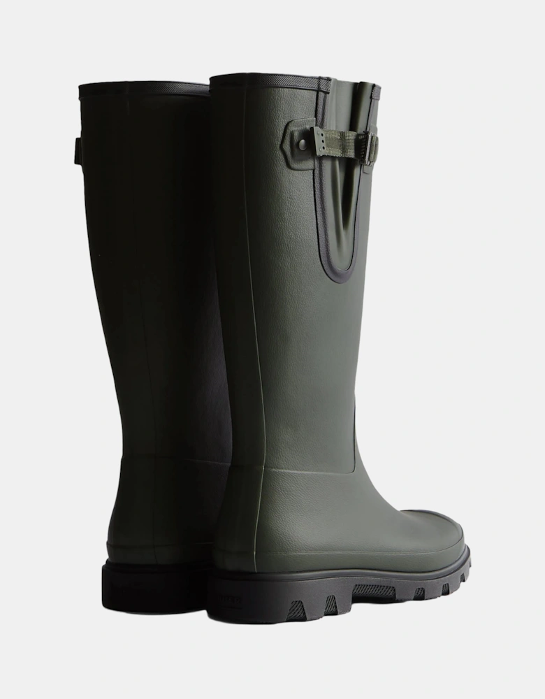 Hunter Unisex Downpour Adjustable Boot - Dark Olive/Black