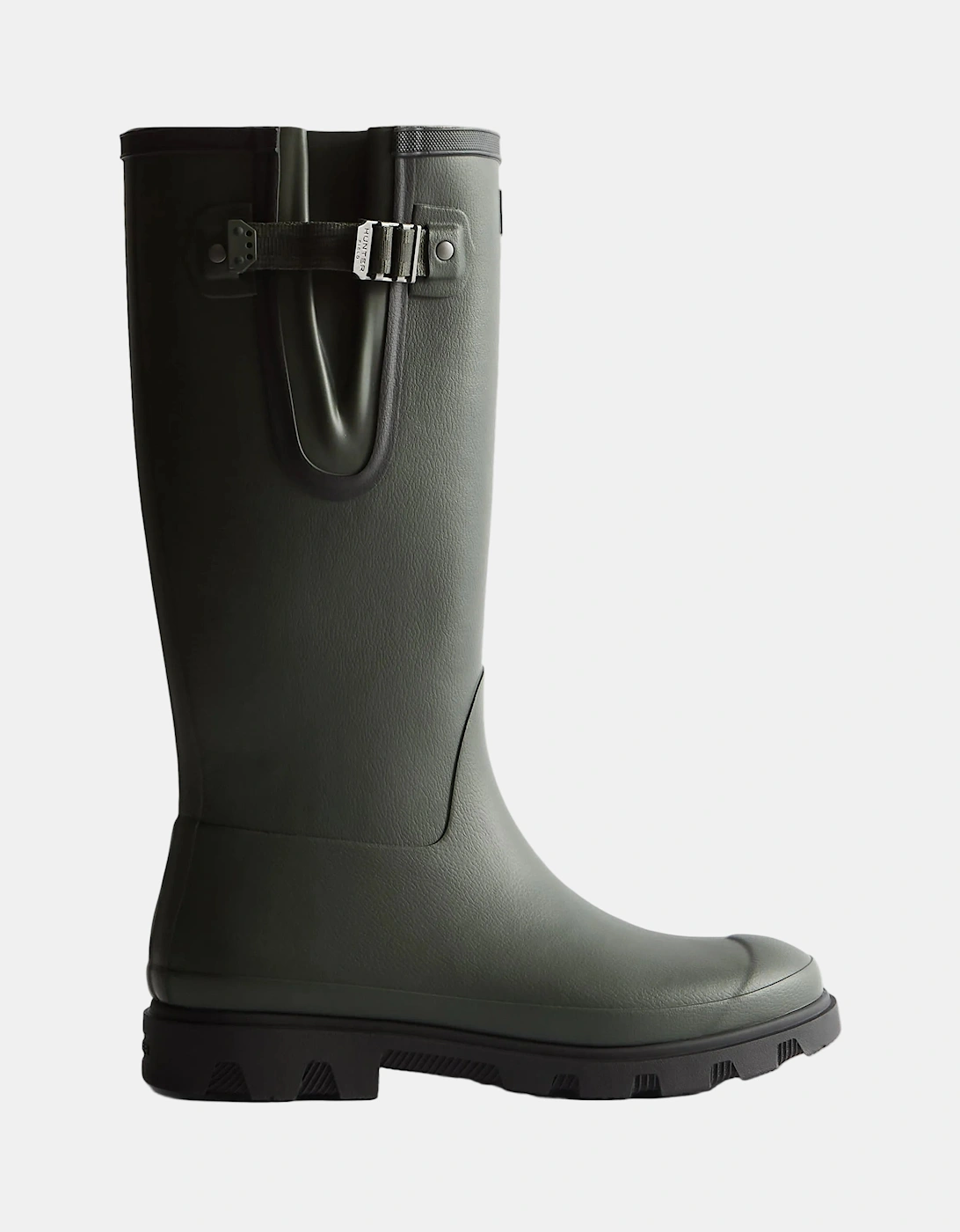Hunter Unisex Downpour Adjustable Boot - Dark Olive/Black