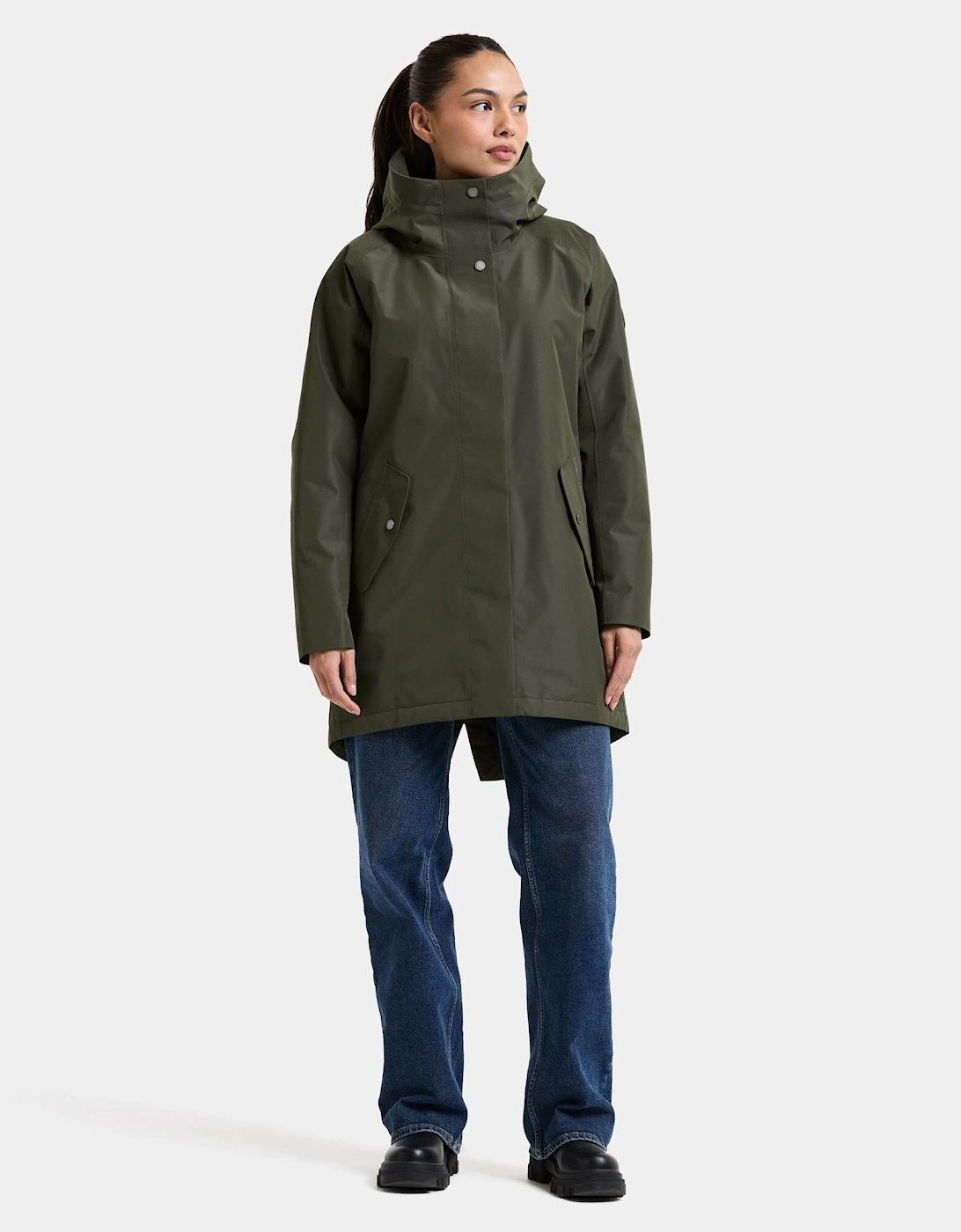 Didriksons Womens Alana Parka 2 - Deep Green 300