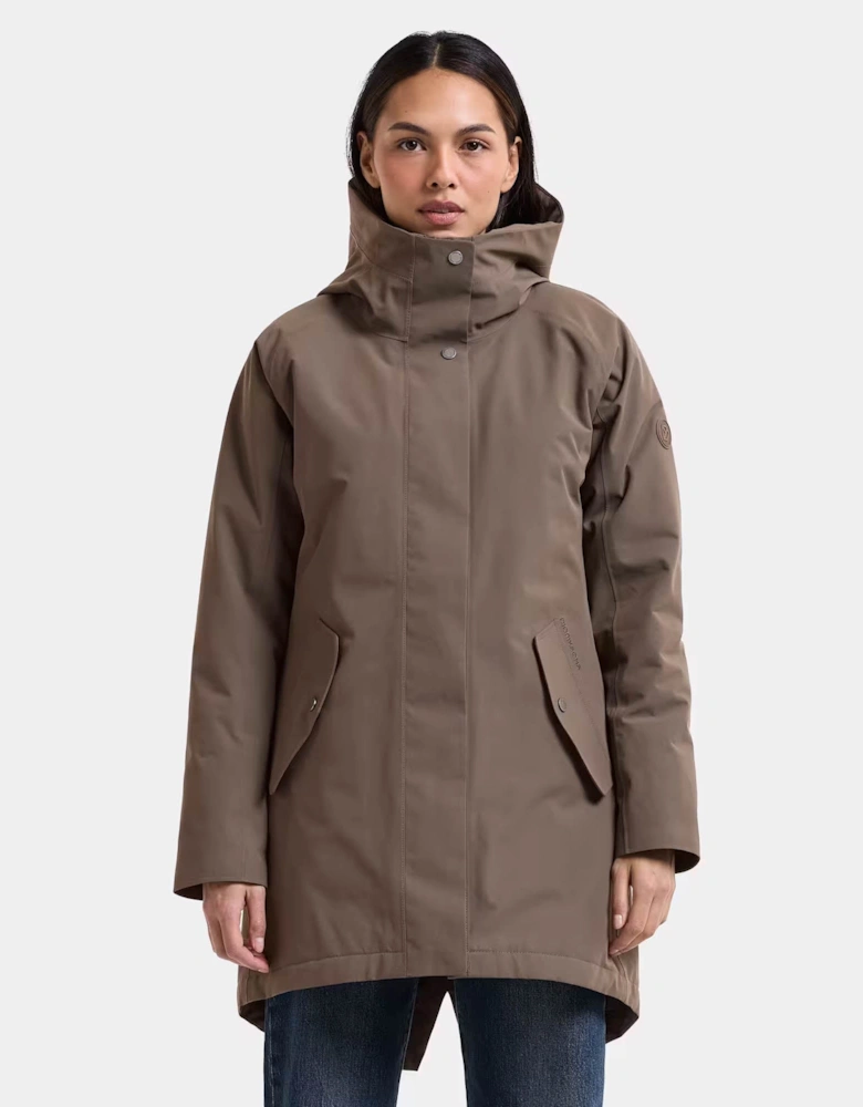 Didriksons Womens Alana Parka 2 - Mocha Brown F07
