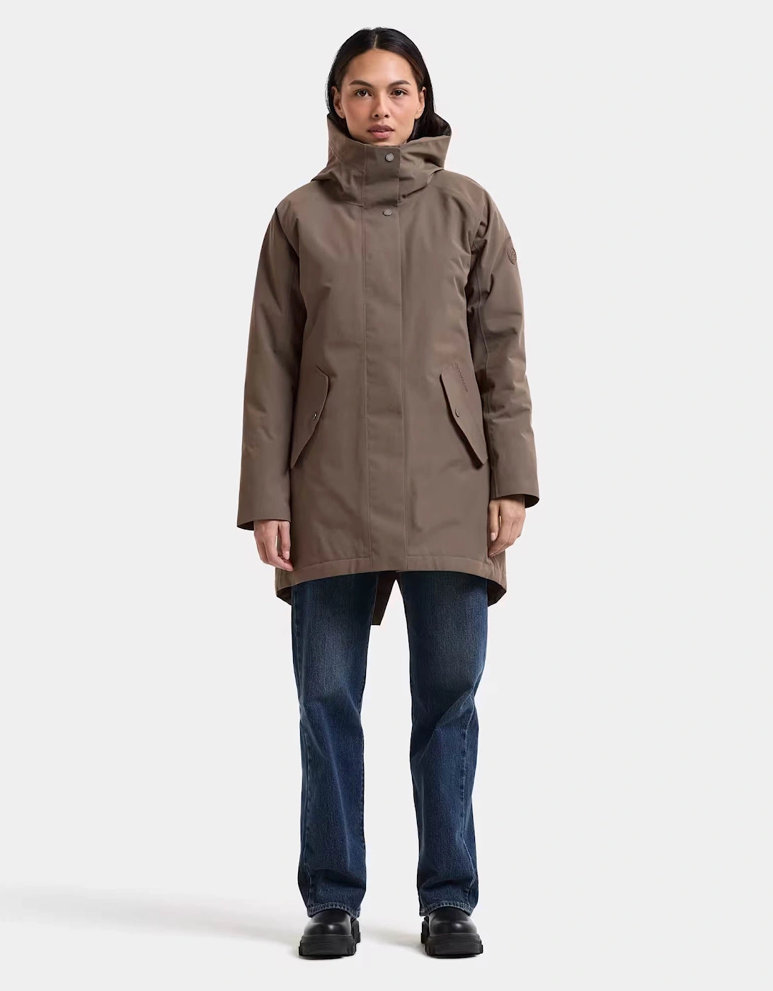 Didriksons Womens Alana Parka 2 - Mocha Brown F07