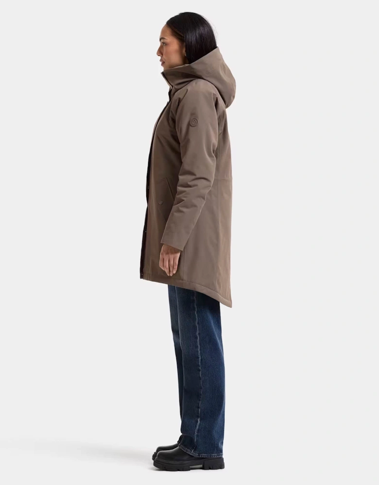 Didriksons Womens Alana Parka 2 - Mocha Brown F07