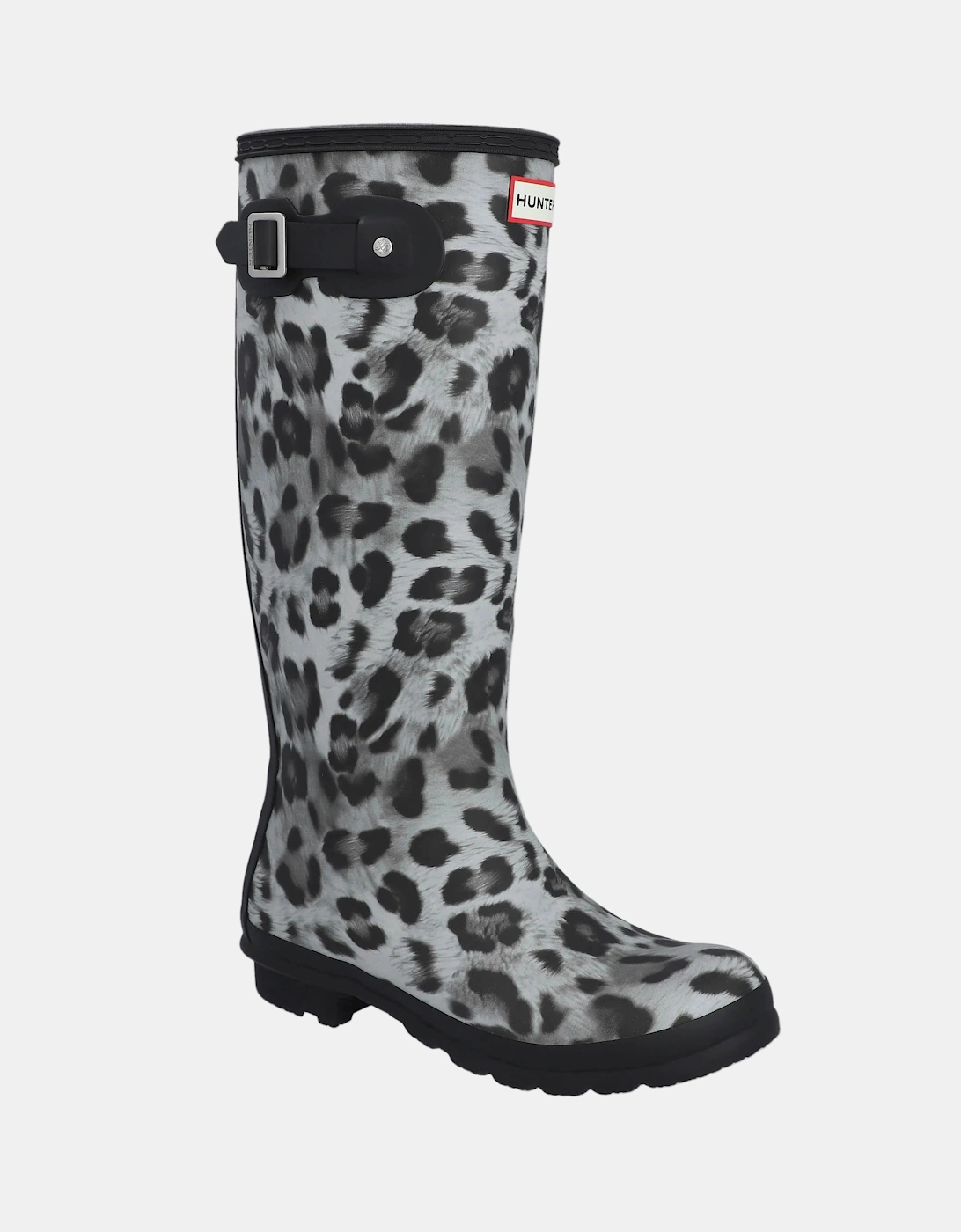 Hunter Womens Original Tall Insulated Snow Leopard Boot - Snow Leopard/Black