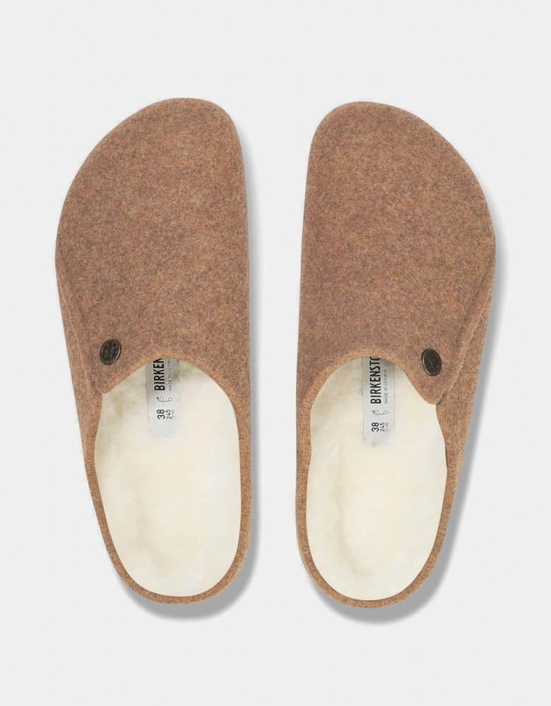 Birkenstock Zermatt Shearling FE Womens Clogs - Toffee Melange