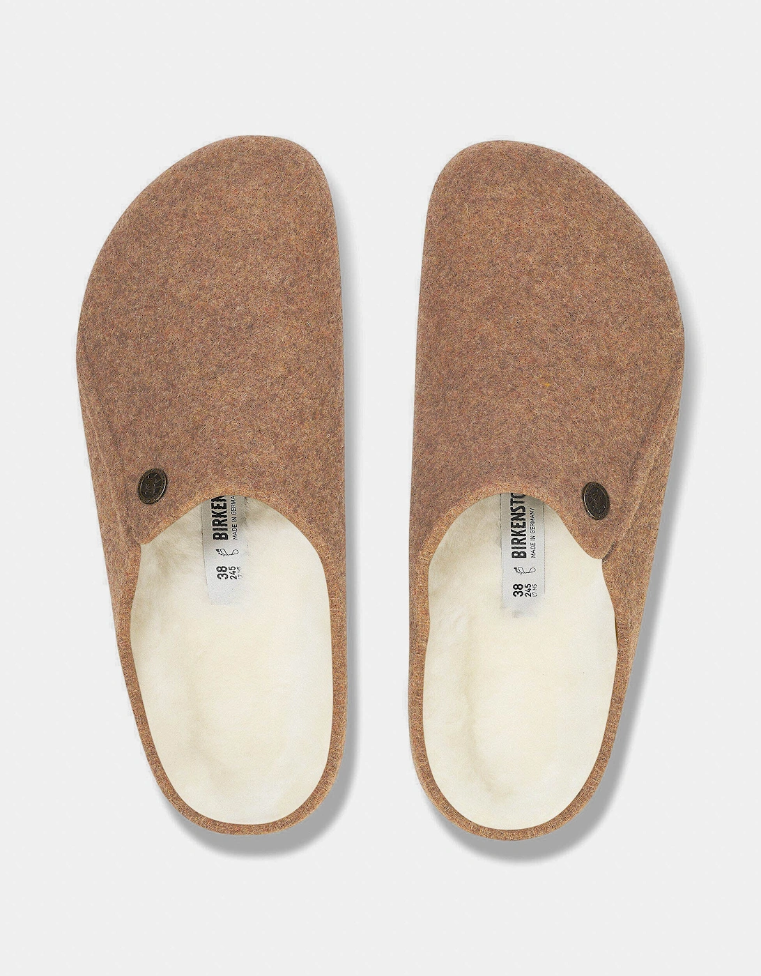 Birkenstock Zermatt Shearling FE Womens Clogs - Toffee Melange