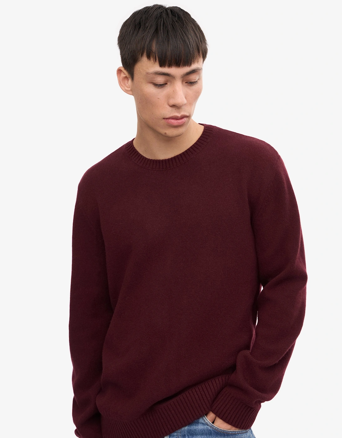 Colorful Standard Classic Merino Wool Crew Neck Jumper - Oxblood Red