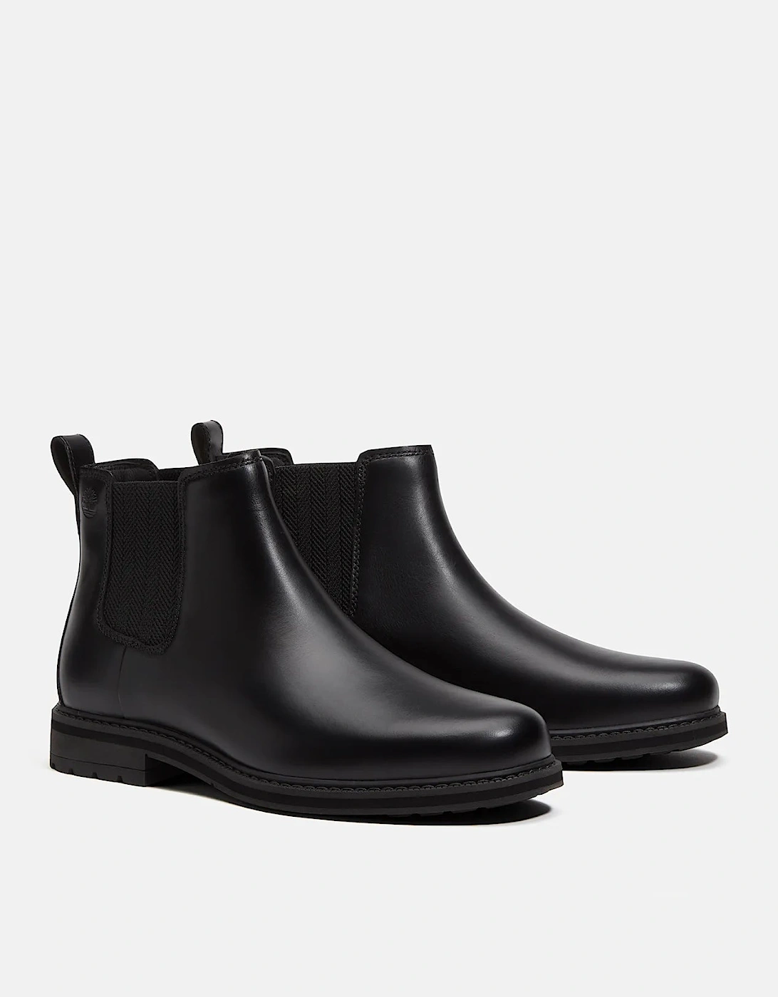 Timberland Stormbucks Mens Full Grain Leather Mid Chelsea Boots - Black