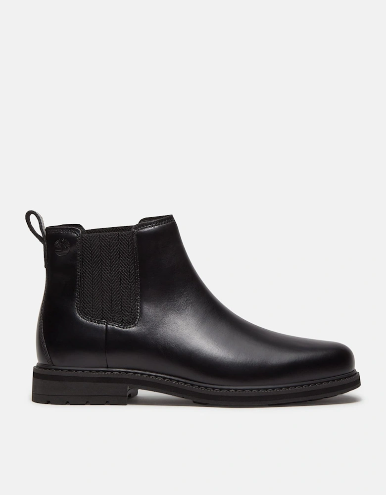 Timberland Stormbucks Mens Full Grain Leather Mid Chelsea Boots - Black