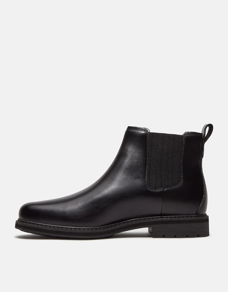 Timberland Stormbucks Mens Full Grain Leather Mid Chelsea Boots - Black