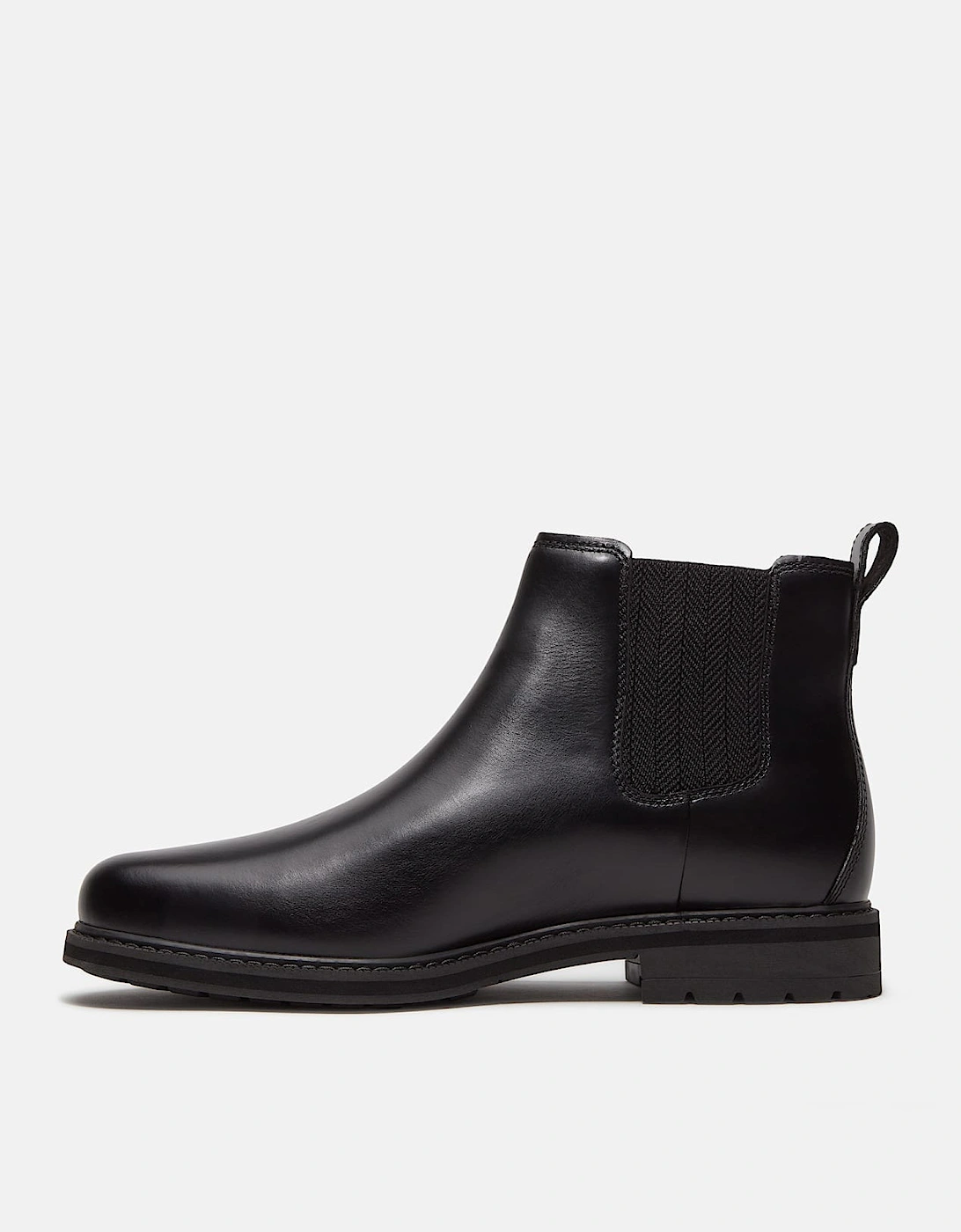Timberland Stormbucks Mens Full Grain Leather Mid Chelsea Boots - Black