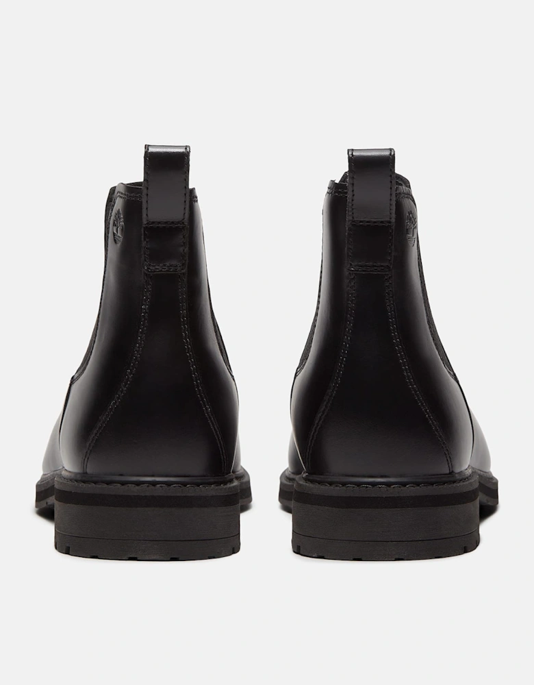 Timberland Stormbucks Mens Full Grain Leather Mid Chelsea Boots - Black