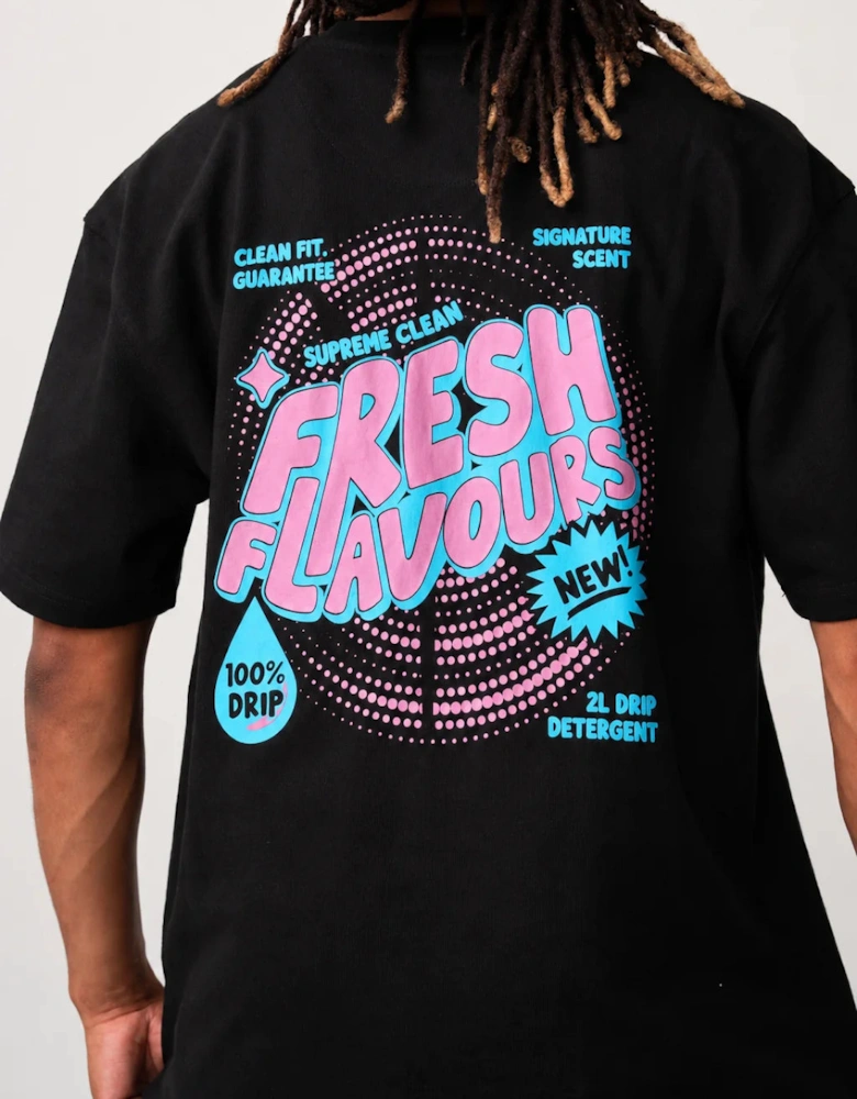 Fresh Flavours Detergent T-Shirt - Black
