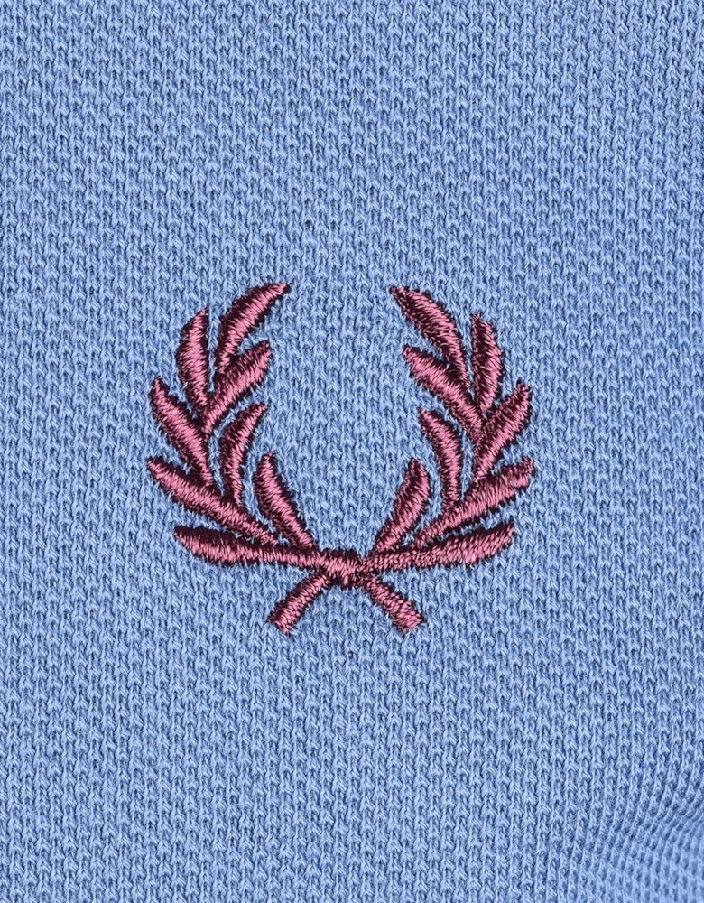 FRED PERRY TWIN TIPPED POLO ACEBLUE/SLT/PLUM