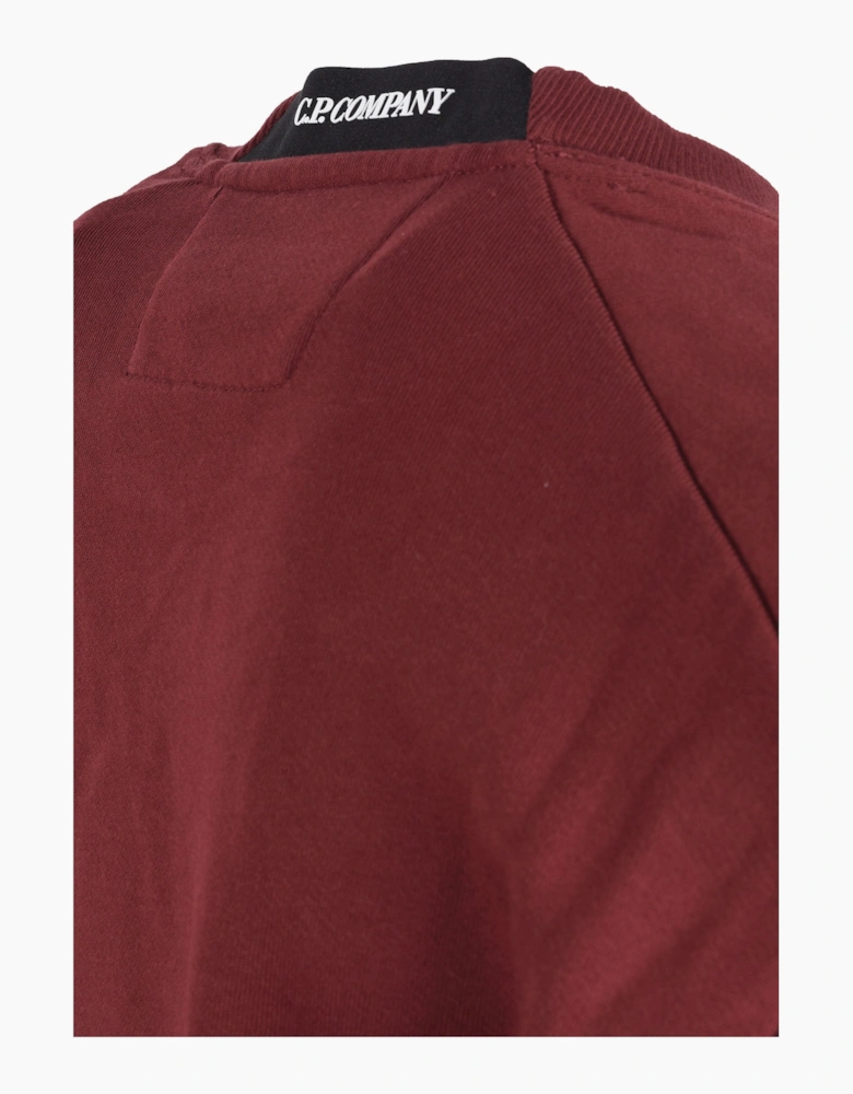 CP COMPANY DIAGONAL RAISED SWEATSHIRT ANDORRA RED