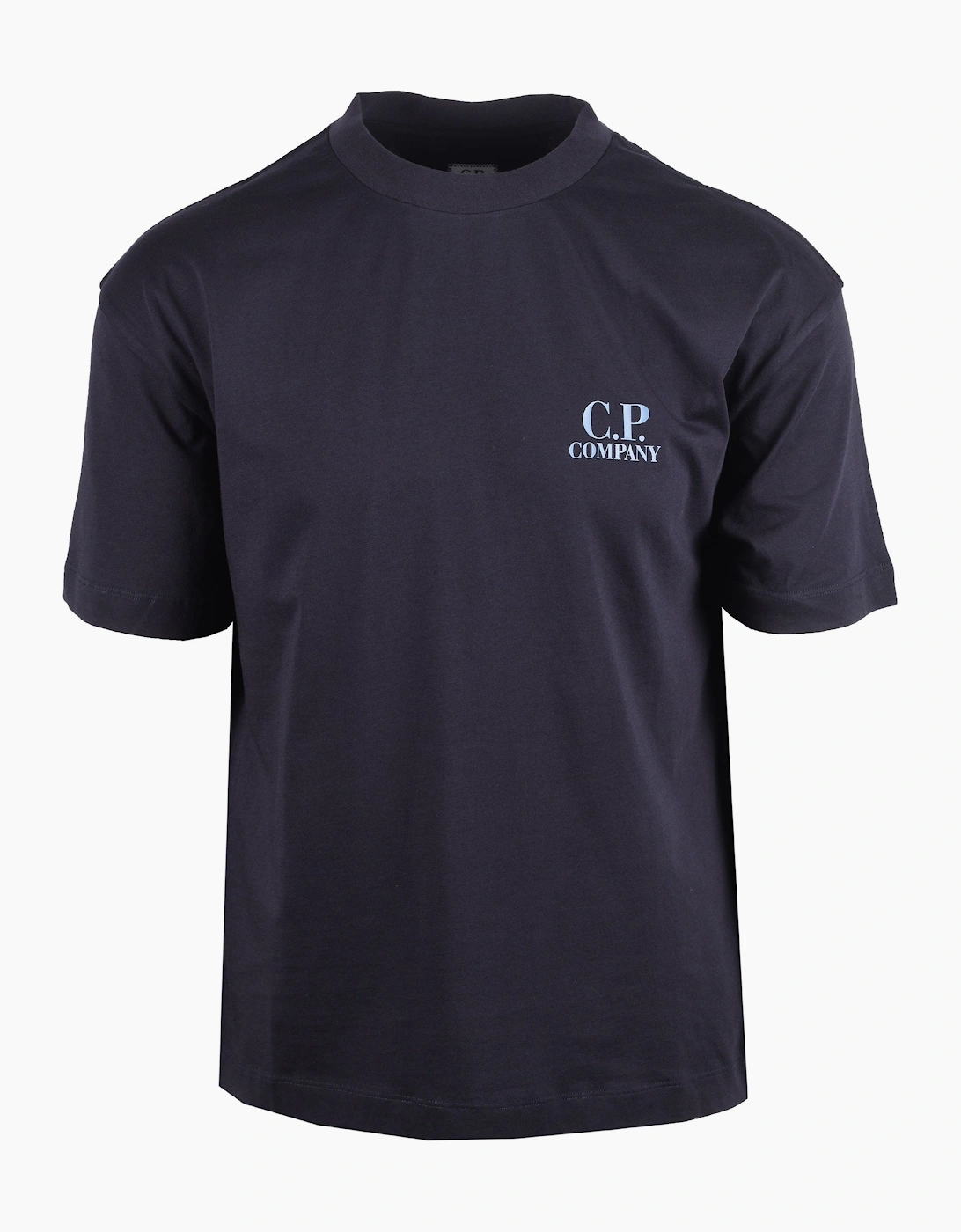 CP COMPANY FRONT & BACK PRINT T-SHIRT TOTAL ECLIPSE