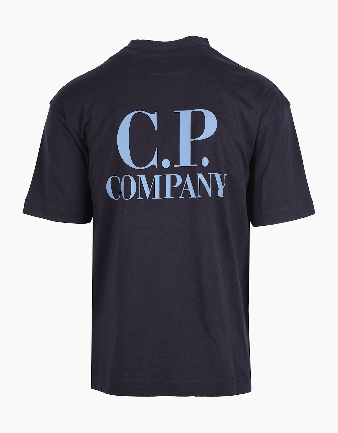 CP COMPANY FRONT & BACK PRINT T-SHIRT TOTAL ECLIPSE