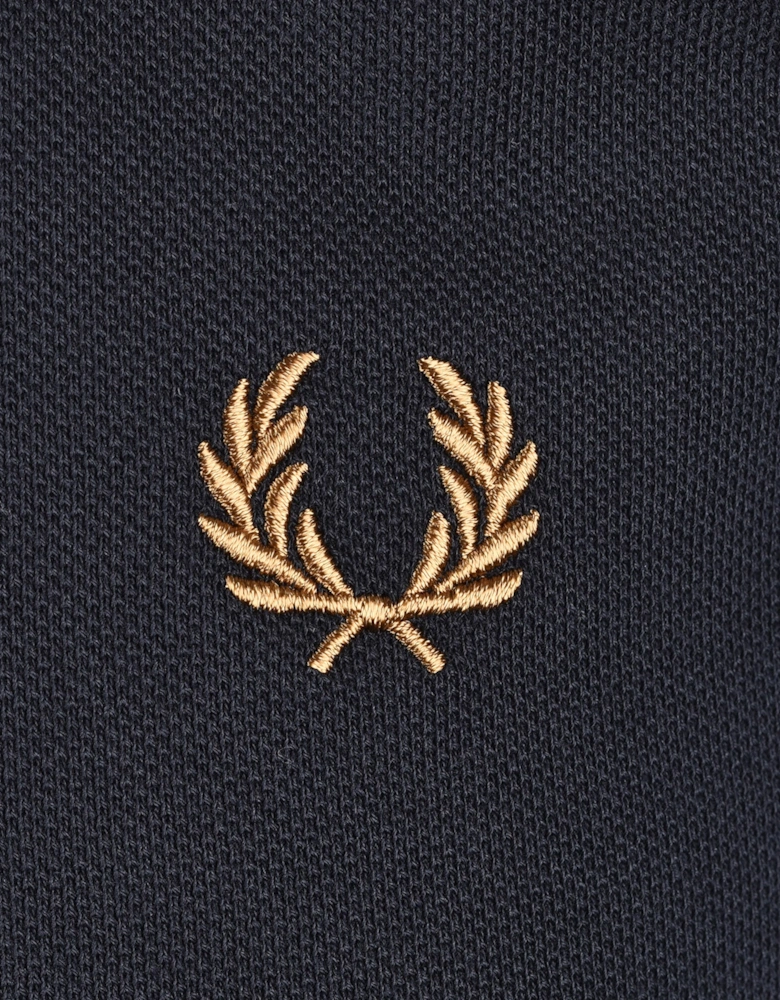 FRED PERRY TWIN TIPPED POLO NAVY/BRONZE