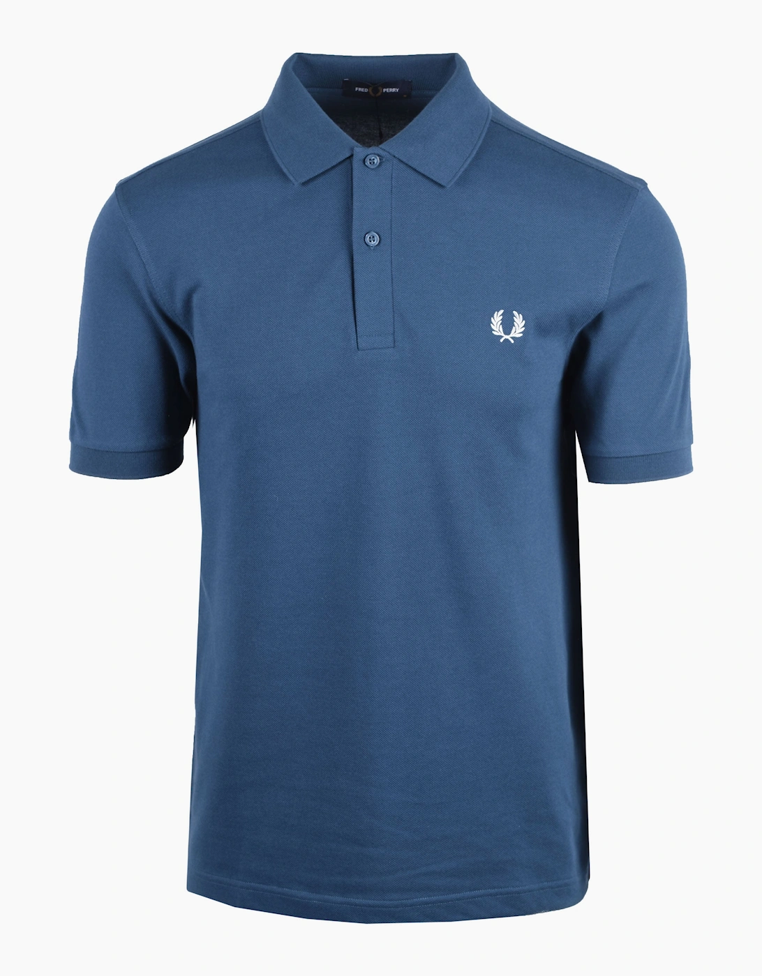FRED PERRY PLAIN POLO SHIRT MID BLUE