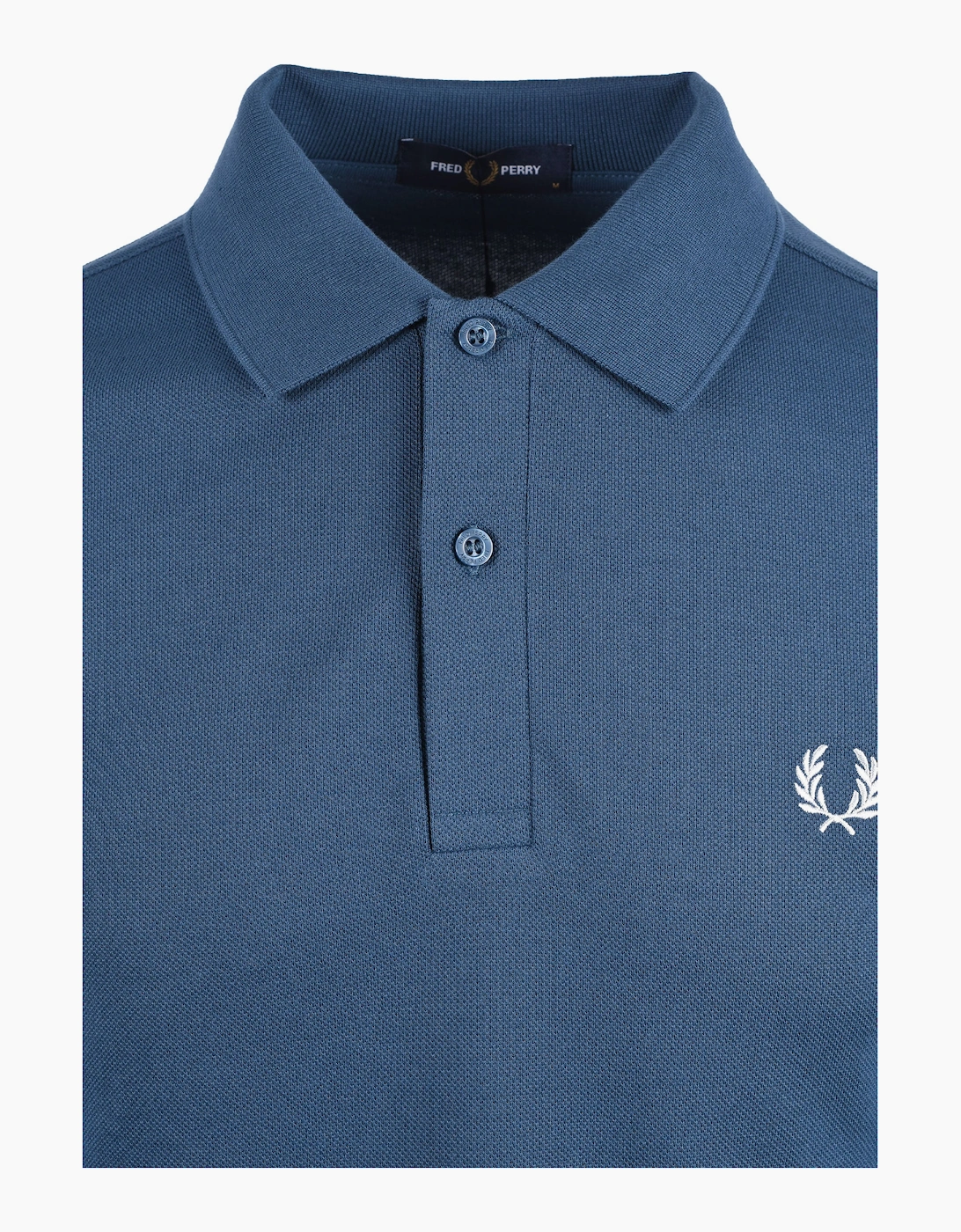FRED PERRY PLAIN POLO SHIRT MID BLUE