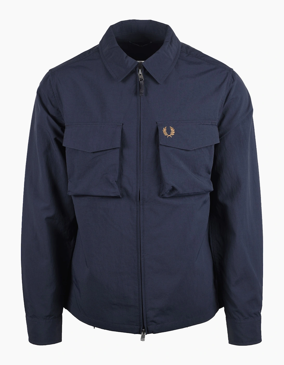 FRED PERRY RIPSTOP POCKET OVERSHIRT NAVY
