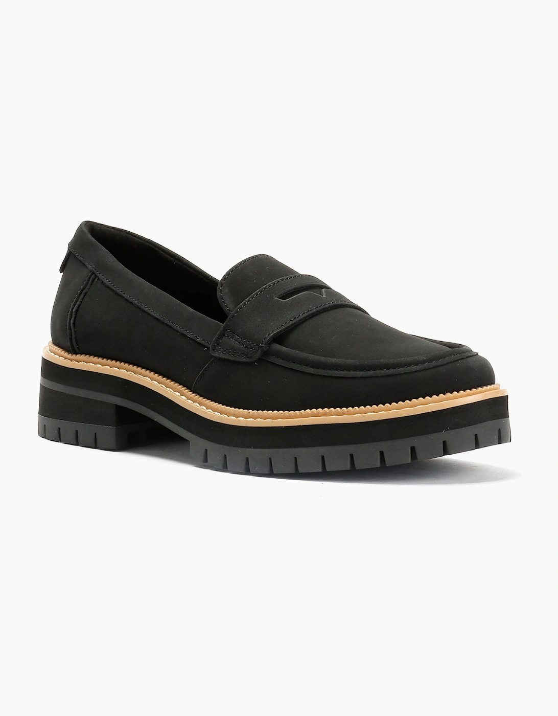 TOMS Cara Leather Women's Black Loafers