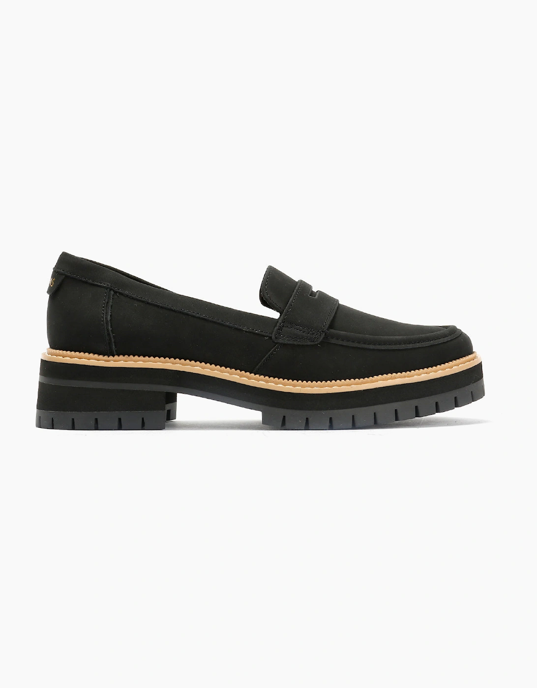 TOMS Cara Leather Women's Black Loafers