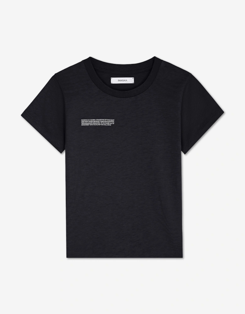 PANGAIA Kids Midweight T-Shirt in Black