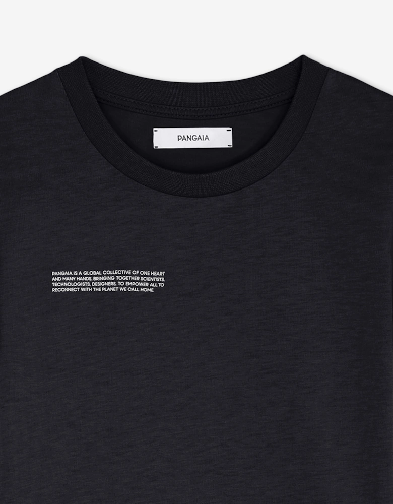 PANGAIA Kids Midweight T-Shirt in Black