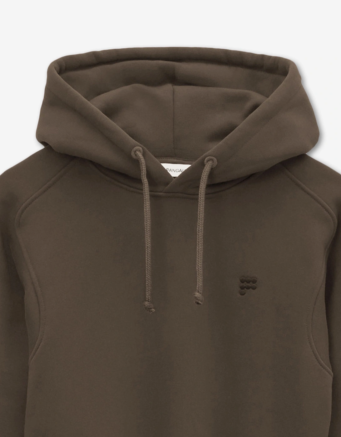 PANGAIA Girls Heavyweight Hoodie Balloon Dress in Brown