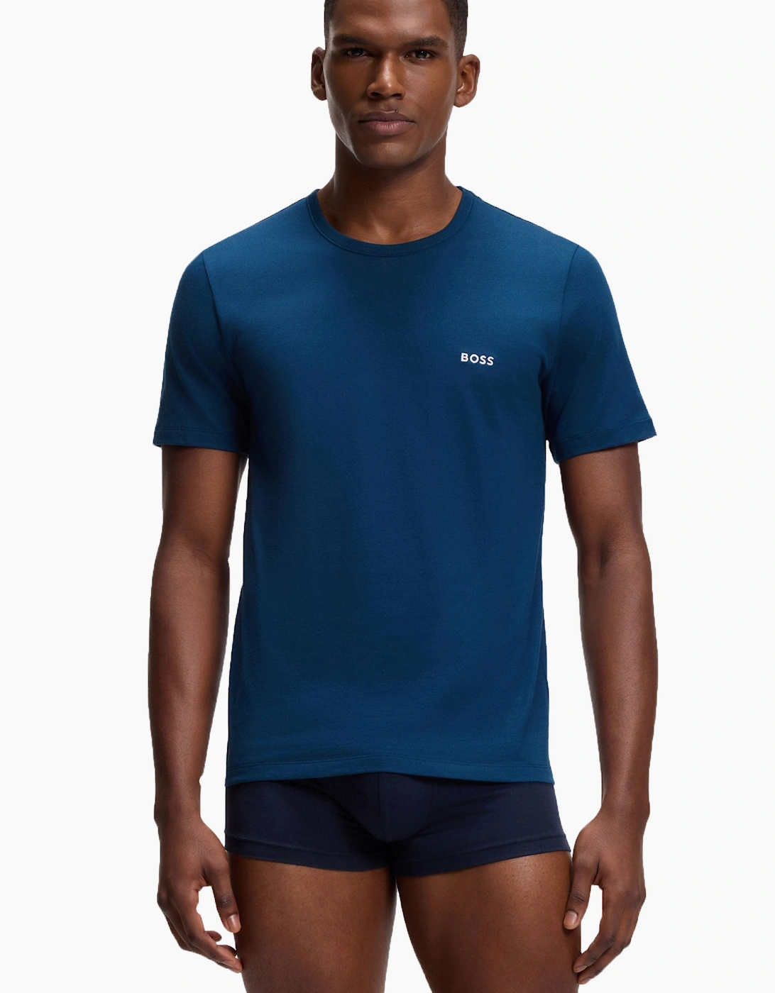 Boss Black 3 PACK T-SHIRT OPEN BLUE