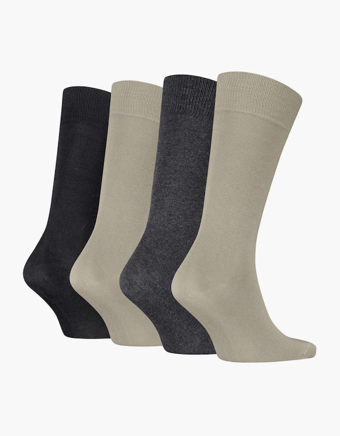 Calvin Klein 4 Pack Giftbox Classic Mens Crew Socks Beige