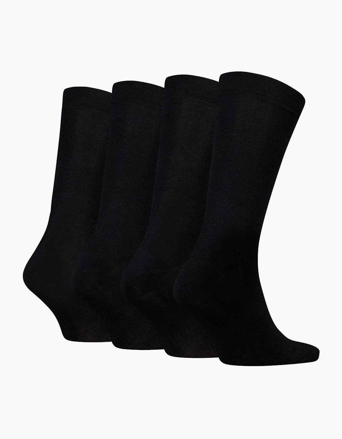 Calvin Klein 4 Pack Giftbox Classic Mens Crew Socks Black