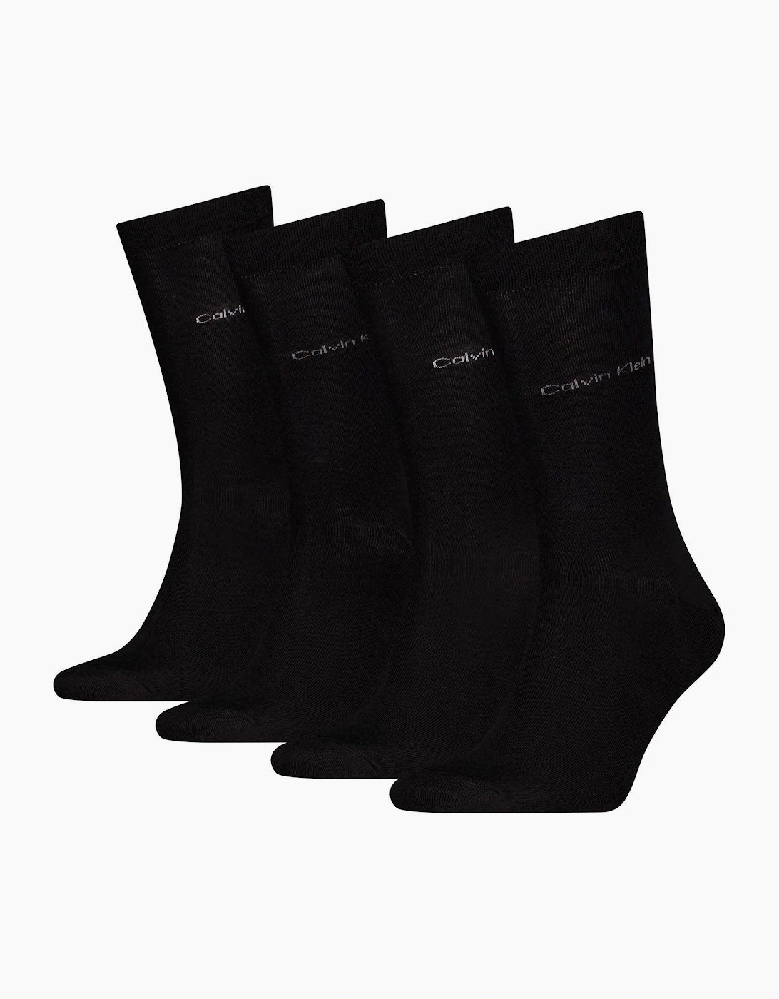 Men's Calvin Klein 4 Pack Giftbox Classic Mens Crew Socks Black