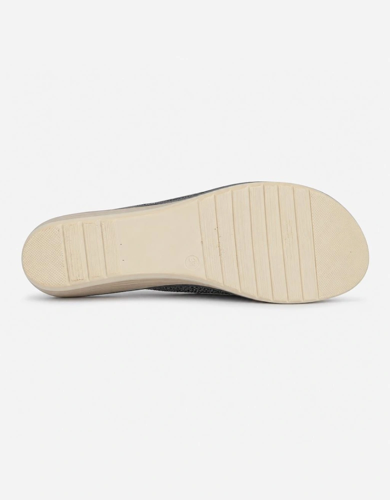 Cipriata SANDRA Womens Toe-Post Sandals Silver