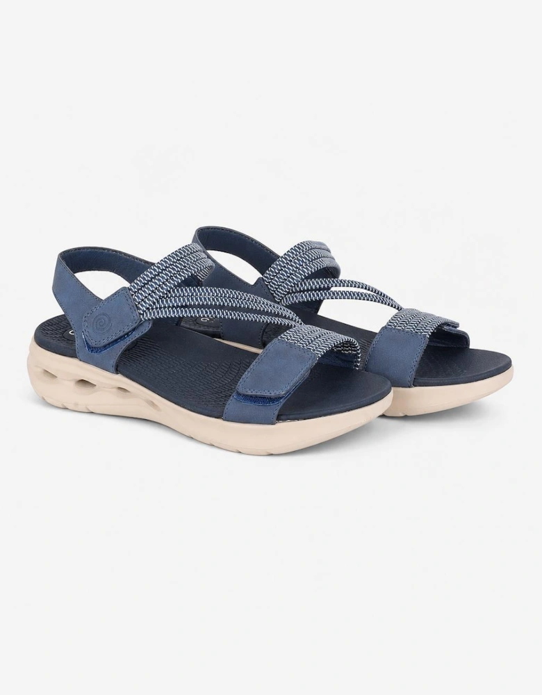 Cipriata ELENA Womens Ankle Strap Sandals Navy Blue